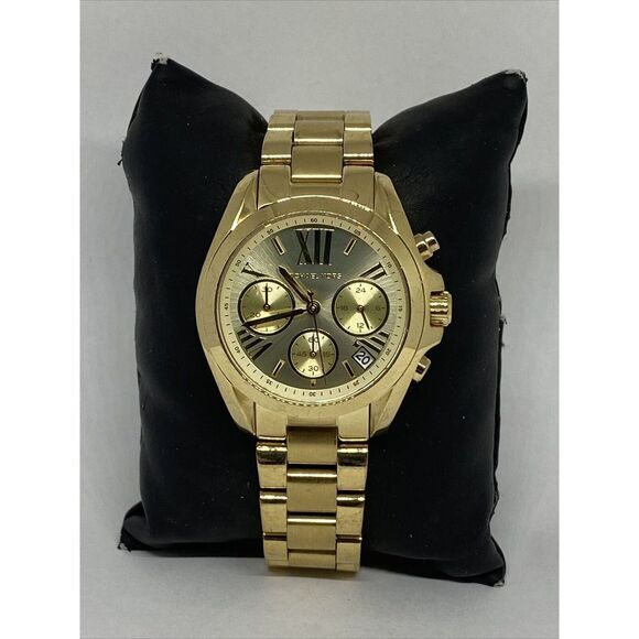 Michael Kors Bradshaw MK5798 Women Stainless Steel Analog Dial Quartz Watch MP56 - Picture 1 of 12